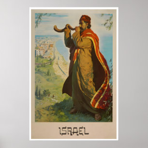 Poster Cartaz de Viagem Israel Arte Judaica Vintage Israe
