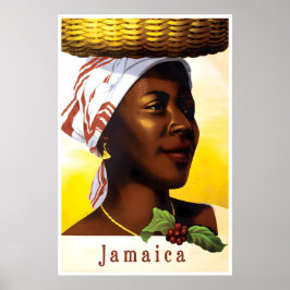 Poster Cartaz de Viagem Jamaica Arte Jamaicana Vintage Vi