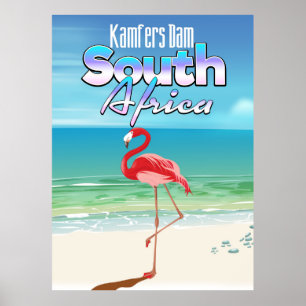 Poster Cartaz de viagem Kamfers Dam África do Sul