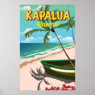 Poster Cartaz de viagem Kapalua Hawaii