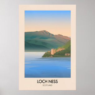 Poster Cartaz de Viagem Loch Ness Escócia
