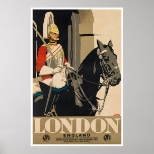Poster Cartaz de Viagem Londres Inglaterra Arte Turismo A
