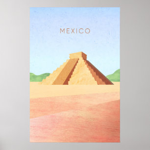Poster Cartaz de Viagem Minimalista México