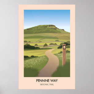 Poster Cartaz de Viagem Moderno do Caminho Nacional Penni