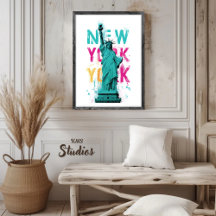 Cartaz de Viagem | Nova York EUA Arte de Parede |