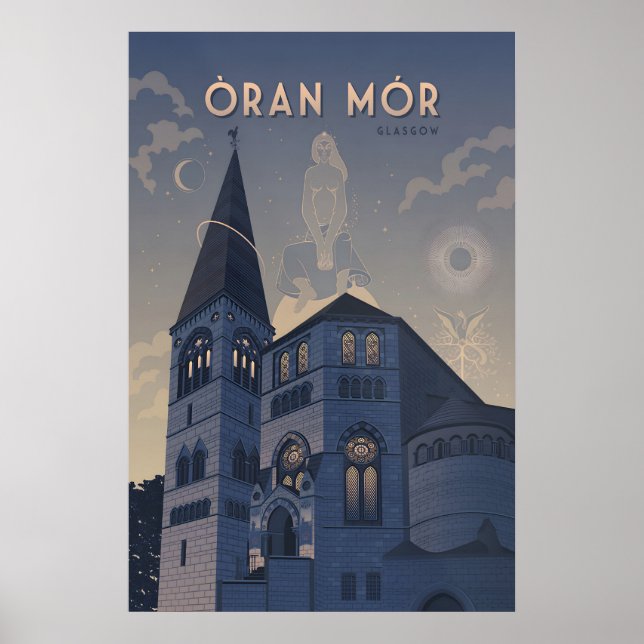 Poster Cartaz de Viagem Oran Mor Glasgow (Frente)