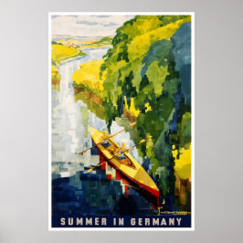 Poster Cartaz de Viagem pela Alemanha Arte Alemã Impressã