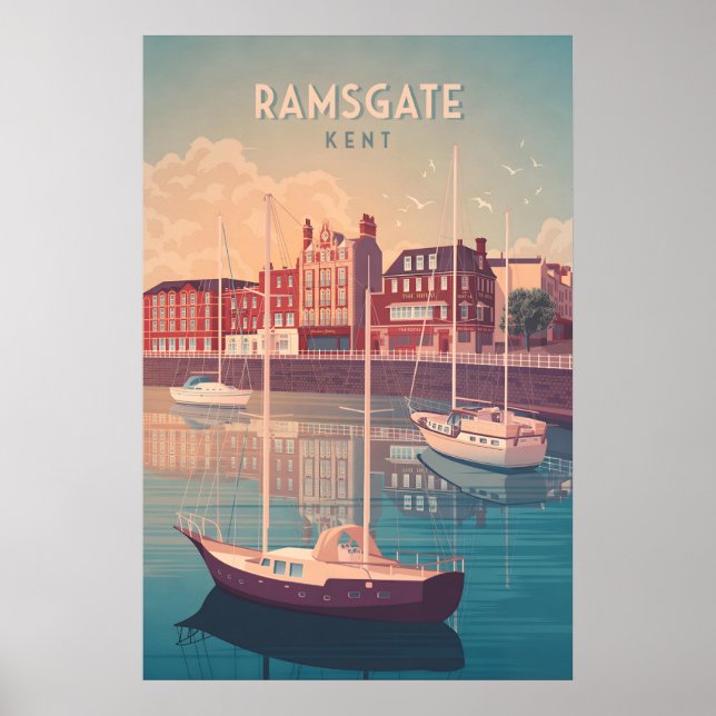 Poster Cartaz de Viagem Ramsgate Seaside (Frente)
