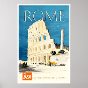 Poster Cartaz de Viagem Roma Itália Arte Romana (XR3676)a