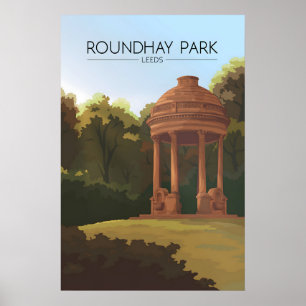 Poster Cartaz de Viagem Roundhay Park Leeds