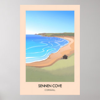 Poster Cartaz de Viagem Sennen Cove Cornwall