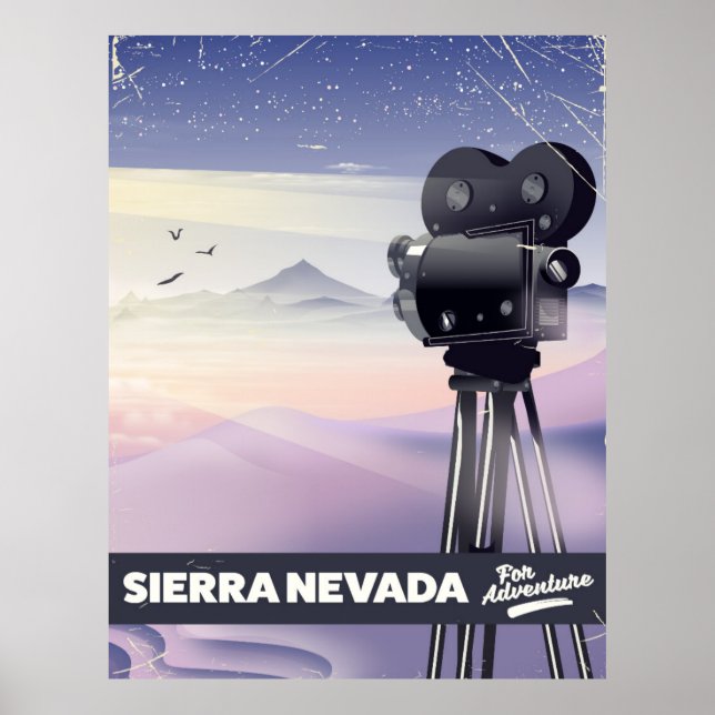 Poster Cartaz de viagem Sierra Nevada (Frente)