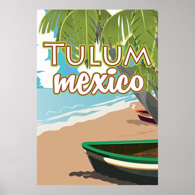 Pôster cartaz de viagem Tulum, México (Frente)