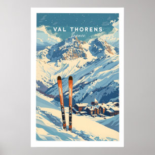 Poster Cartaz de Viagem Val Thorens 1