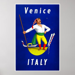 Poster cartaz de viagem Veneza, Itália