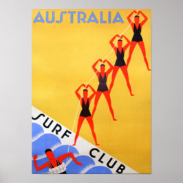 Poster Cartaz de Viagem Vintage Austrália
