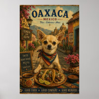 Cartaz de Viagem Vintage Chihuahua em Oaxaca