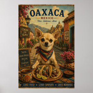 Poster Cartaz de Viagem Vintage Chihuahua em Oaxaca