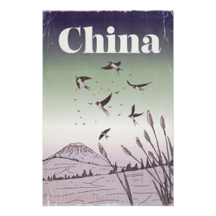 Pôster Cartaz de Viagem Vintage China