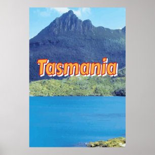 Poster Cartaz de viagem vintage da Tasmânia