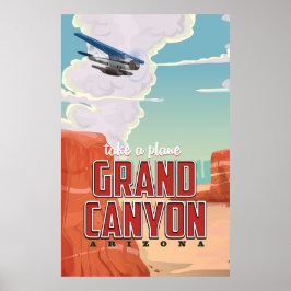 Pôster Cartaz de viagem vintage do Grand Canyon