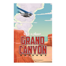 Cartaz de viagem vintage do Grand Canyon
