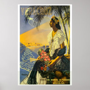 Poster Cartaz de Viagem Vintage Estilo dos Anos 1950 Vera