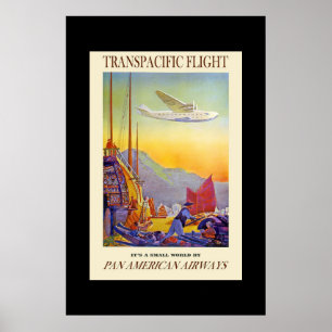 Pôster Cartaz de Viagem Vintage Transpacífico