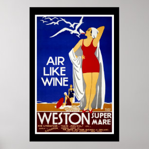 Poster Cartaz de Viagem Vintage Weston Train Nova York