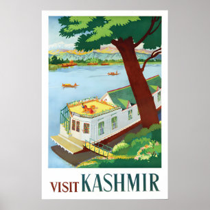 Poster Cartaz de Viagem Visite Caxemira