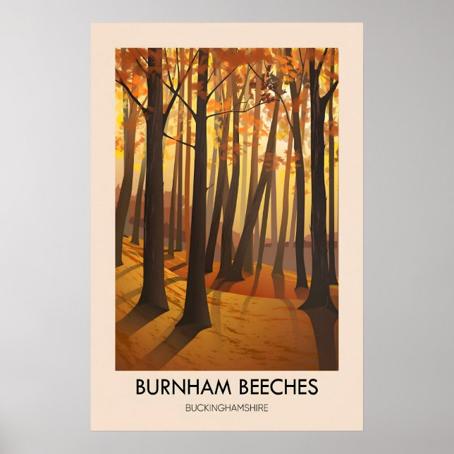 Poster Cartaz de Viagens Burnham Beeches (Frente)