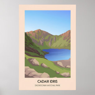 Poster Cartaz de Viagens Cadair Idris Snowdonia