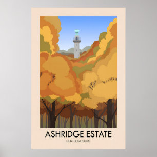Poster Cartaz de Viagens da Propriedade de Ashridge