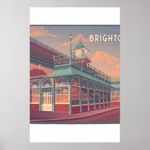 Poster Cartaz de Viagens de Brighton