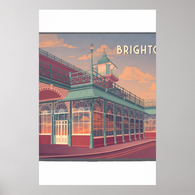 Poster Cartaz de Viagens de Brighton (Frente)