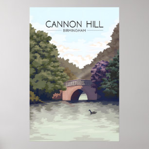 Poster Cartaz de Viagens de Cannon Hill Birmingham
