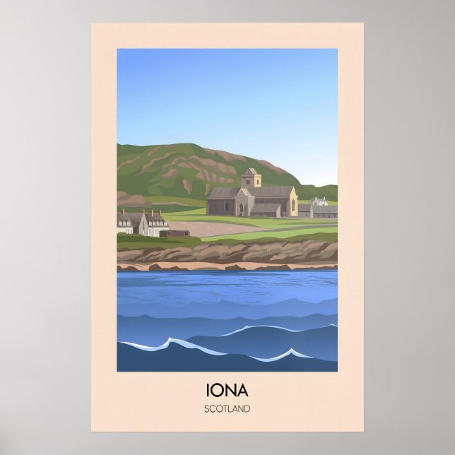 Poster Cartaz de Viagens de Iona Escócia (Frente)
