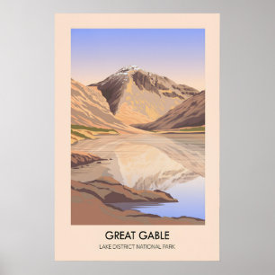 Poster Cartaz de Viagens do Grande Monte Gable Distrito d