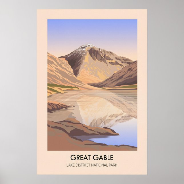 Poster Cartaz de Viagens do Grande Monte Gable Distrito d (Frente)