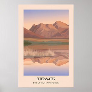 Poster Cartaz de Viagens do Lago Elterwater District