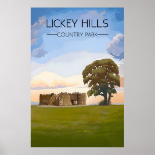 Poster Cartaz de Viagens do Parque Country de Lickey Hill