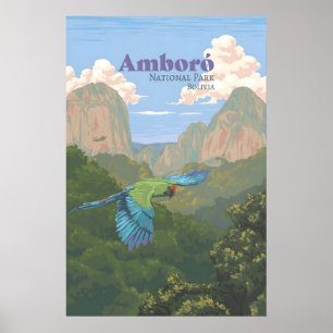 Poster Cartaz de Viagens do Parque Nacional Amboro