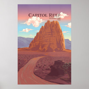 Poster Cartaz de Viagens do Parque Nacional Capitol Reef