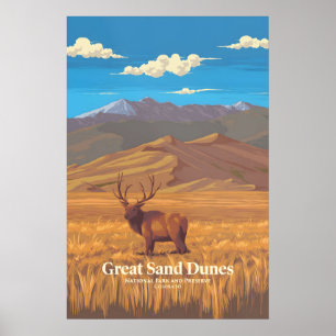 Poster Cartaz de Viagens do Parque Nacional das Grandes D