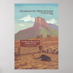 Poster Cartaz de Viagens do Parque Nacional das Montanhas