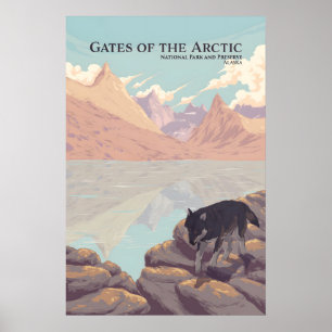Poster Cartaz de Viagens do Parque Nacional Gates of the 