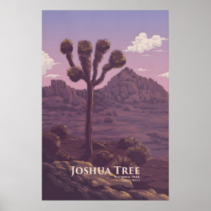 Poster Cartaz de Viagens do Parque Nacional Joshua Tree
