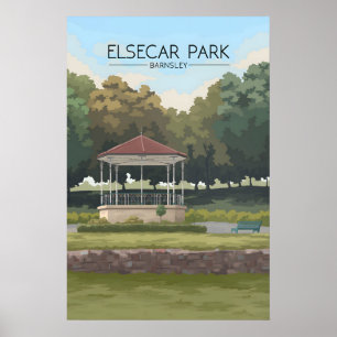 Poster Cartaz de Viagens Elsecar Park Barnsley