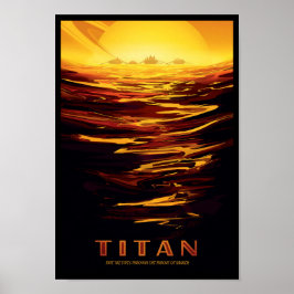 Pôster Cartaz de Viagens Futuras da NASA - Titã, Lua de S