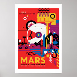 Poster Cartaz de Viagens Futuras da NASA - Visite o Plane